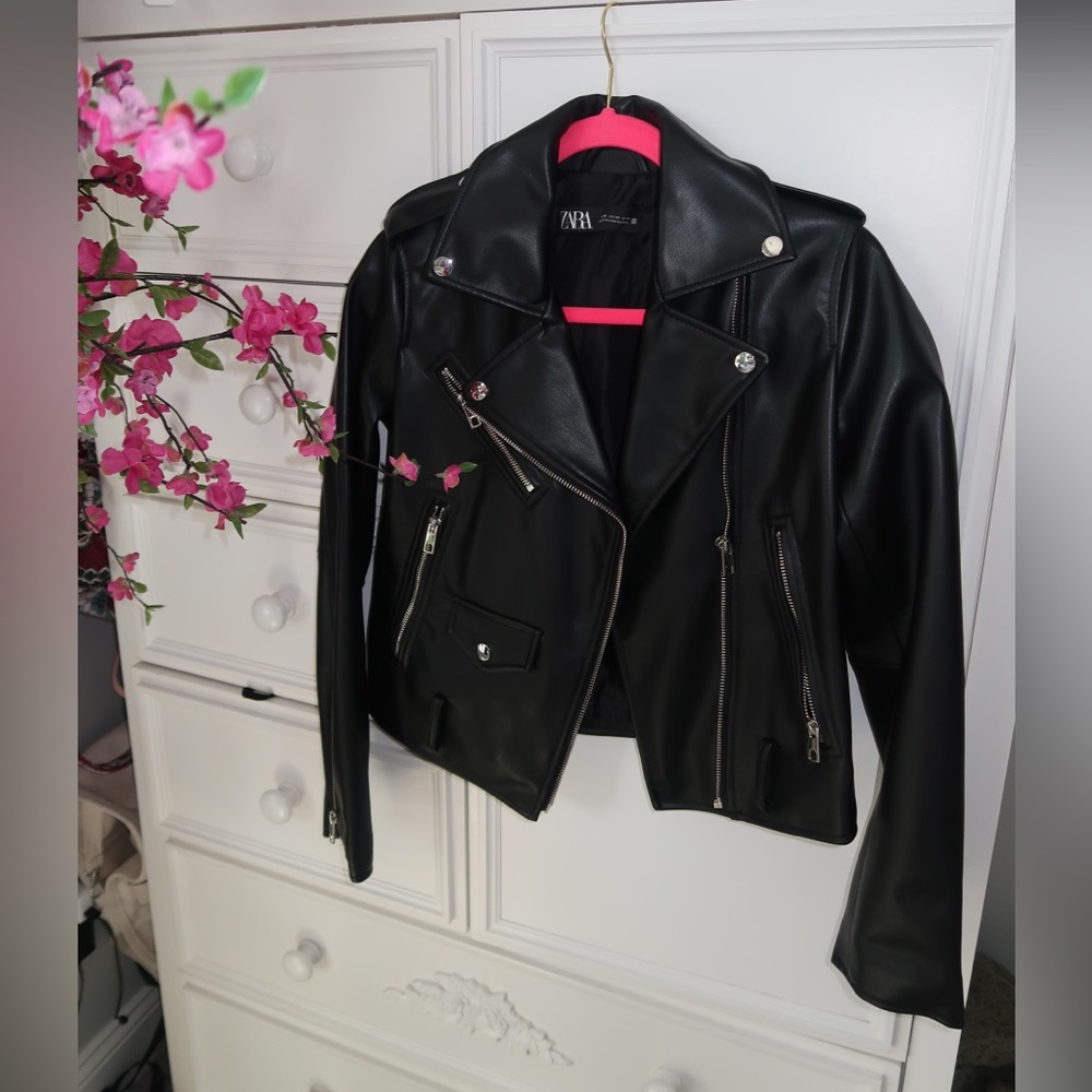 Zara leather jacket